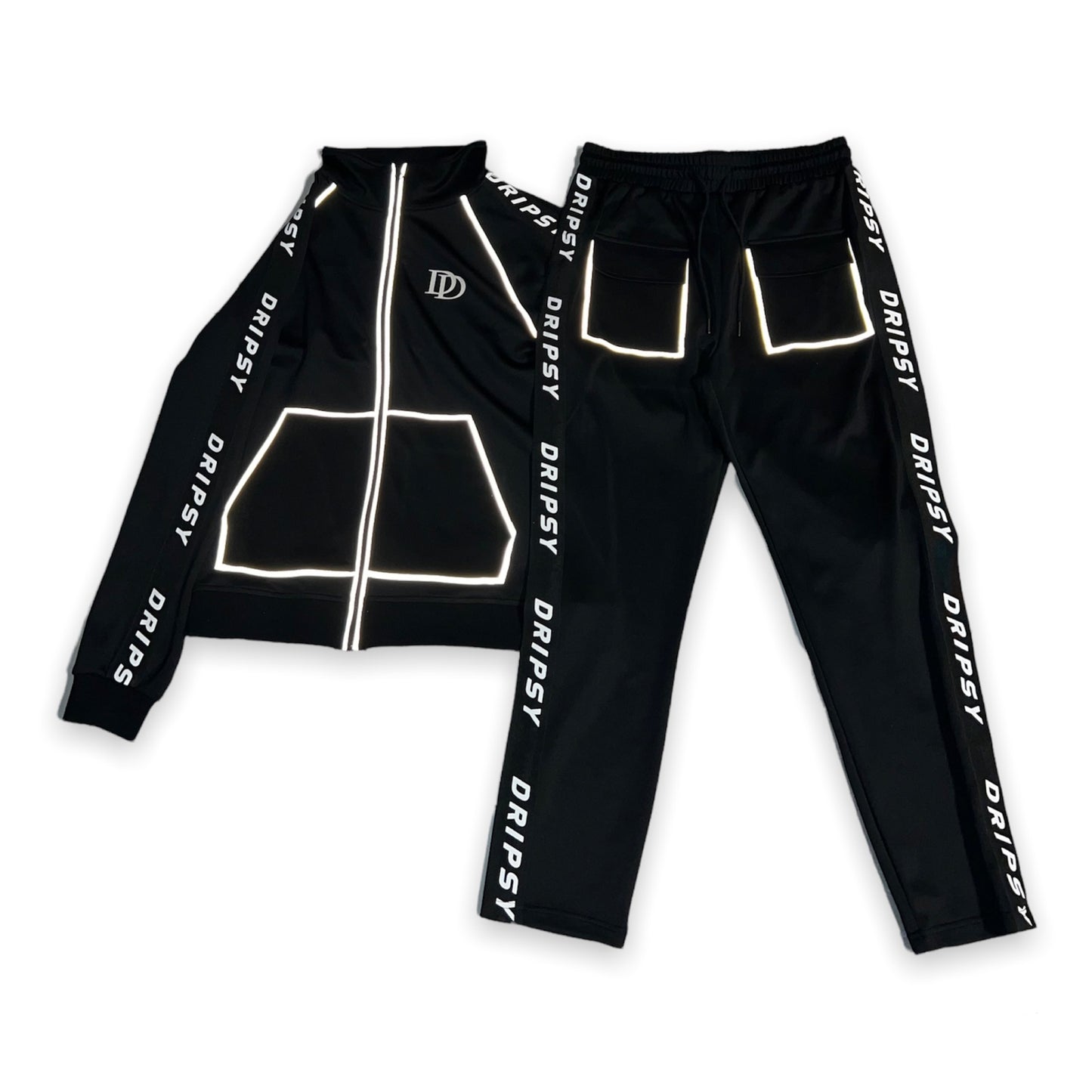 The Double D Black Tracksuit Set